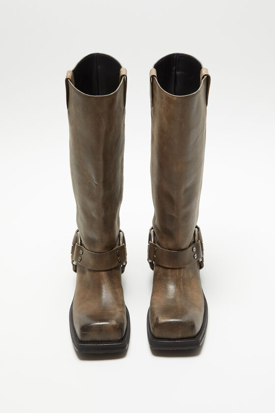 (image for) Outstanding Leather buckle boots